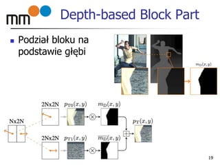 Depth-based Block Part
 Podział bloku na
podstawie głębi
19
 