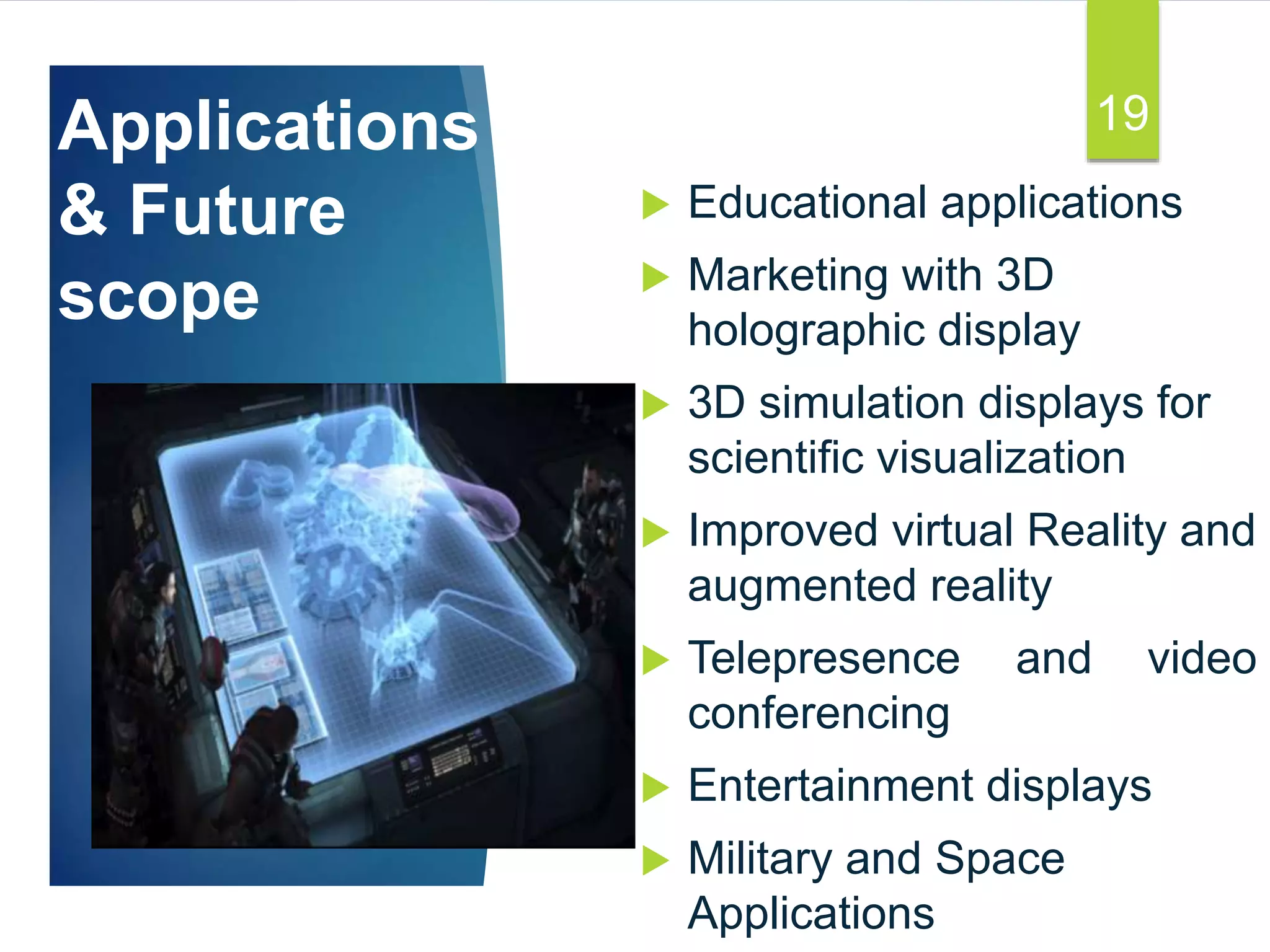 3d holographic projection ppt | PPTX