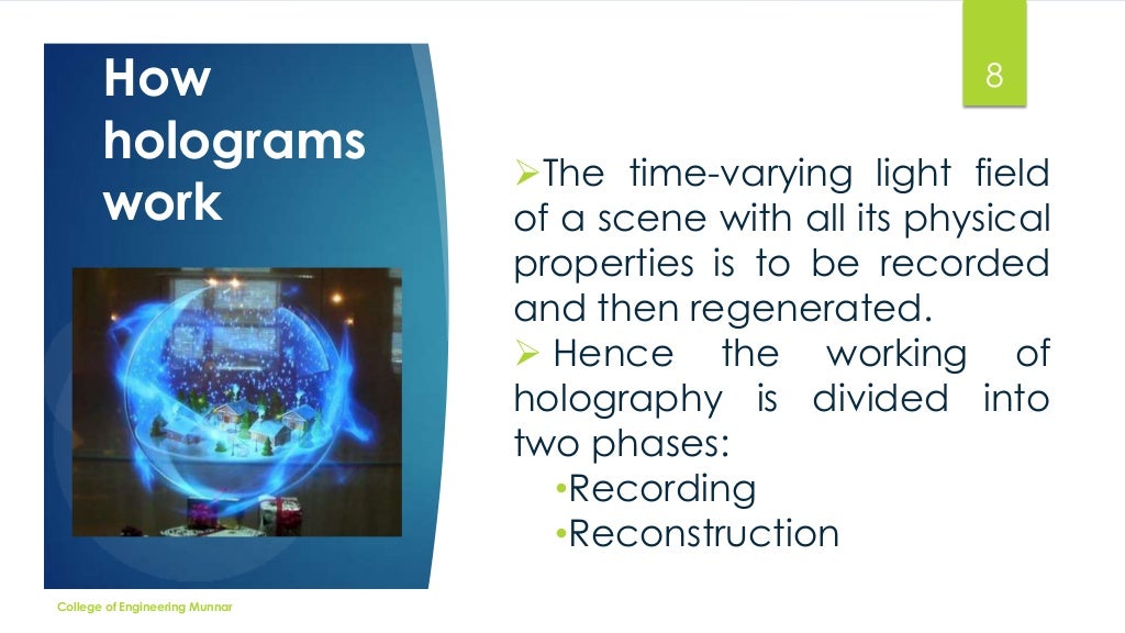 Holographic Projection Technology COMPLETE DETAILS NEW PPT
