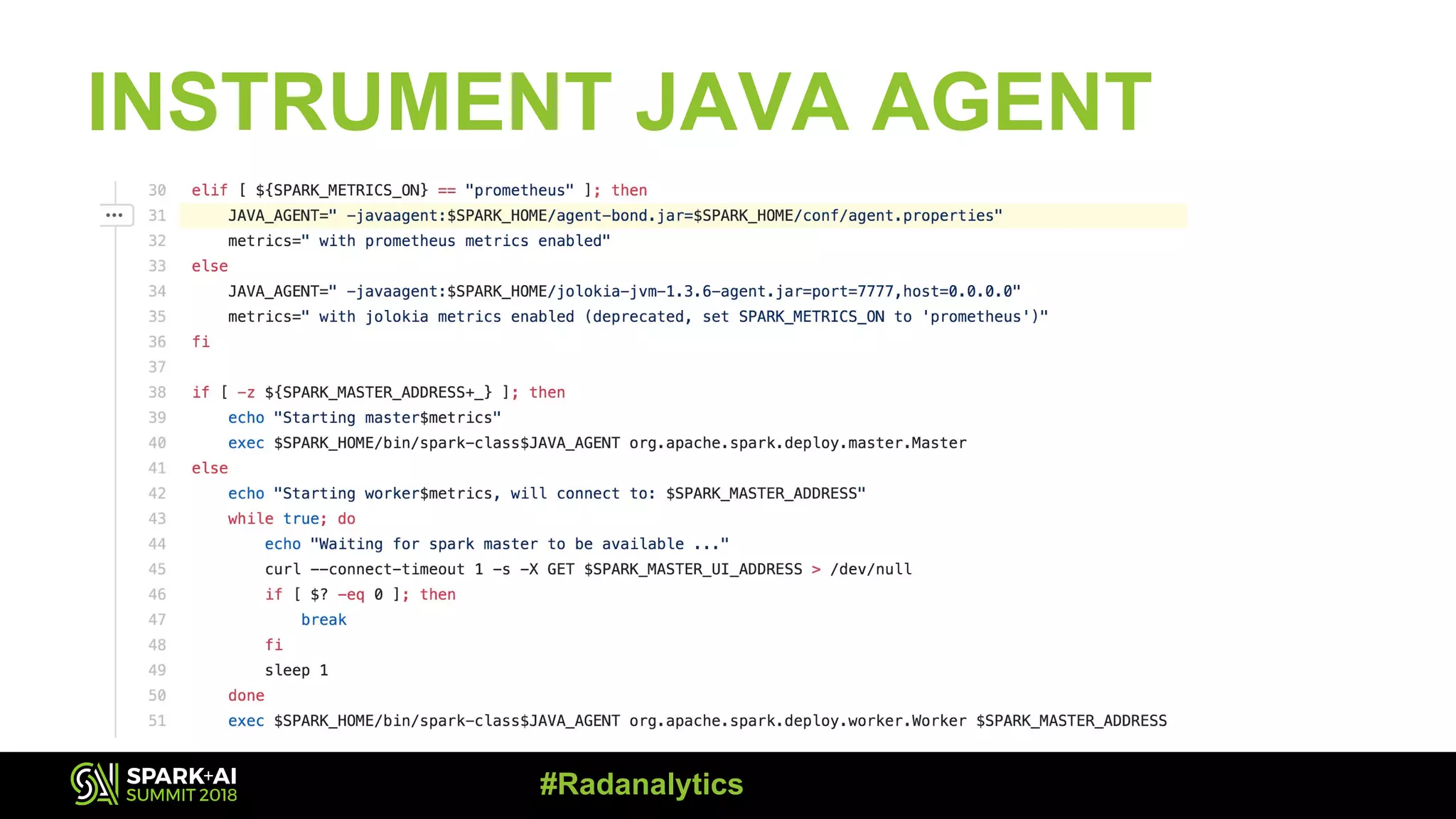 INSTRUMENT JAVA AGENT #Radanalytics 