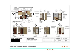 Concept Study - a residence bathrooms - renovation project
 