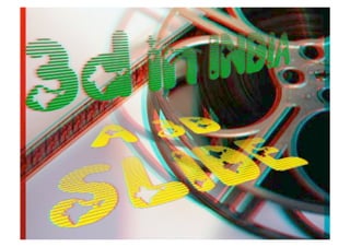 3d anaglyph demo / India font