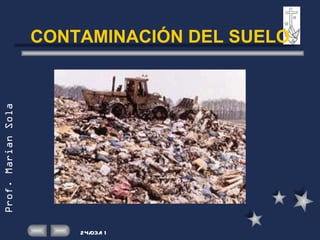 CONTAMINACIÓN DEL SUELO 