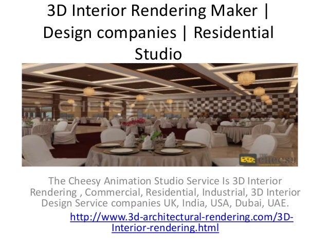 3d Interior Rendering Maker Design Companies Residential