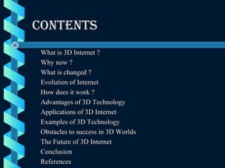 3d internet | PPT