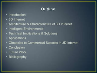 3D Internet | PPTX