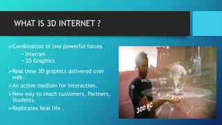 3D INTERNET | PPTX