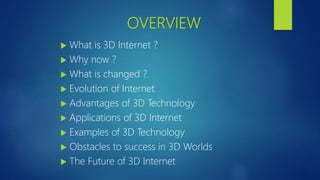 3D Internet | PPTX