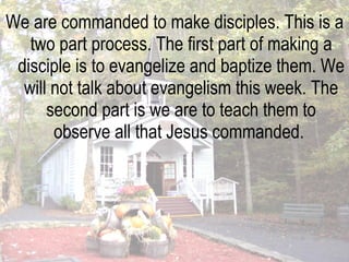 The Purpose of The Church #3 Discipleship | PPT