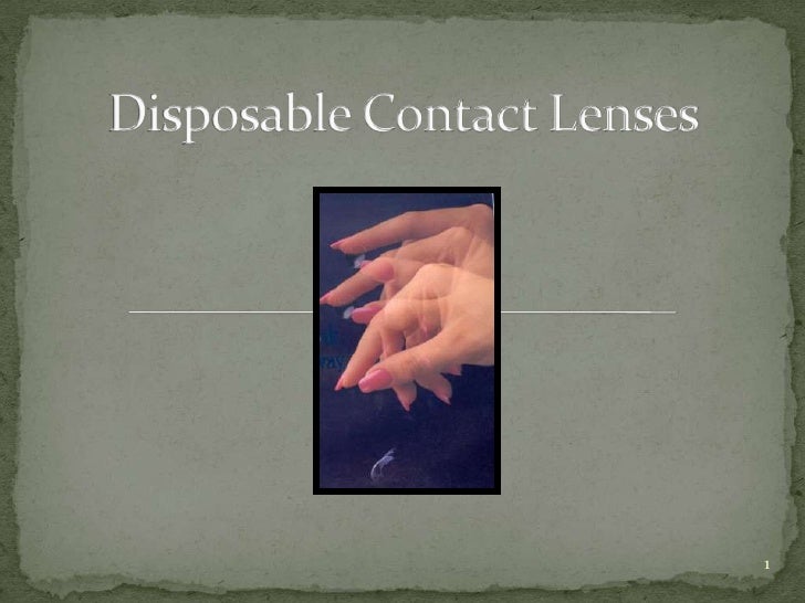 disposable contact lenses
