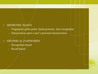 3D PASSWORD | PPT