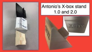 Antonio’s X-box stand
1.0 and 2.0
 