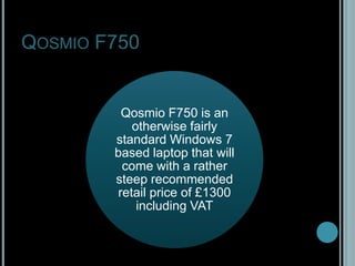 Qosmio F750