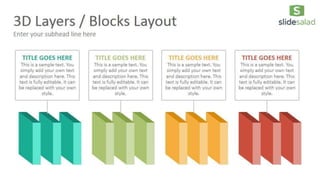 3D layers blocks diagrams PowerPoint presentation template - SlideSalad ...