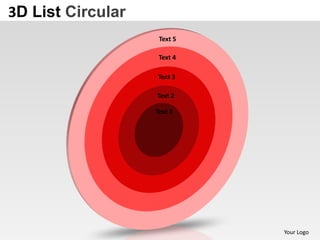 3d list circular style 1 powerpoint presentation templates | PPTX