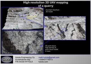 Quarry Control Point 3D mapping of a quarry | PDF