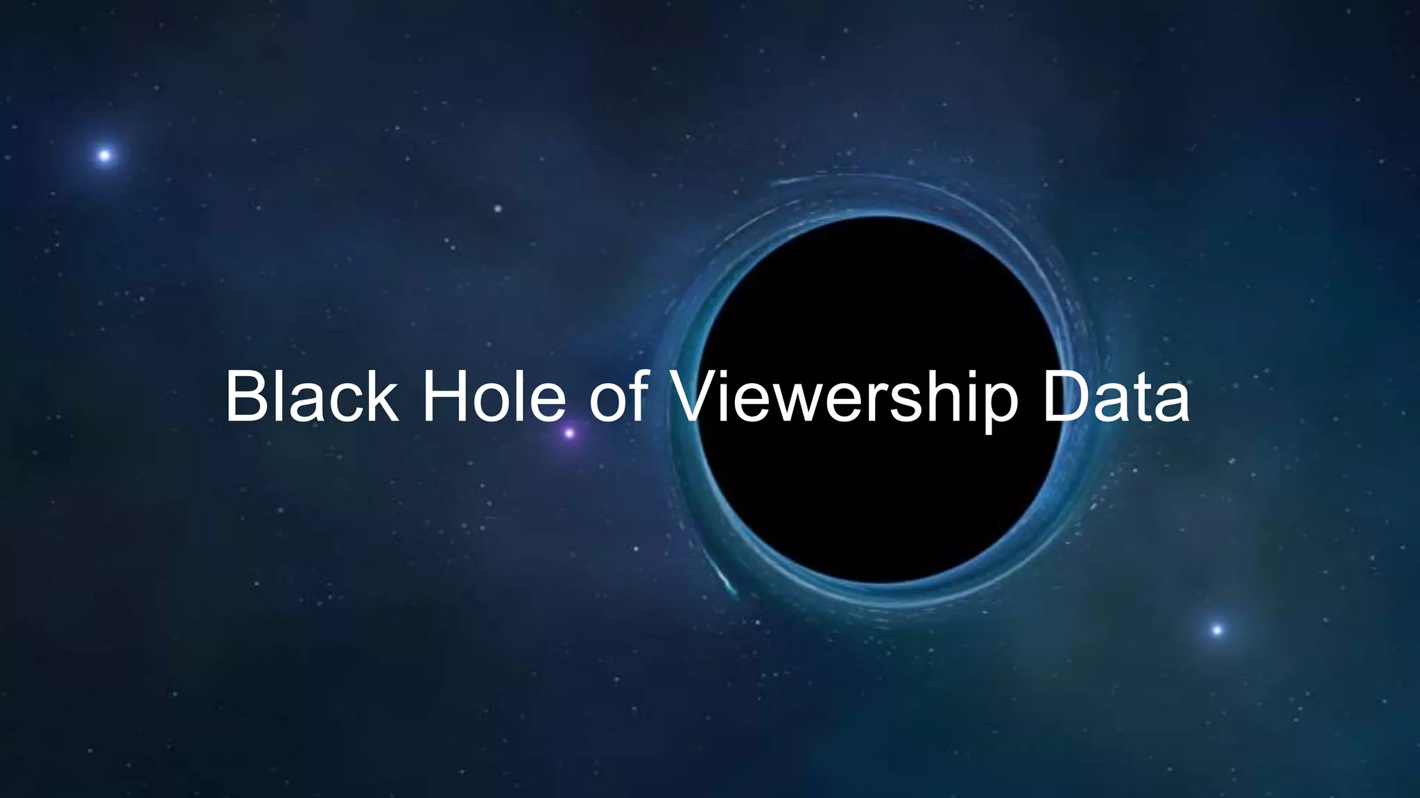 SEED&SPARK
Black Hole of Viewership Data
 