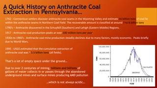 1762 - Connecticut settlers discover anthracite coal seams in the Wyoming Valley and estimate 16 billion tons of coal lie
...