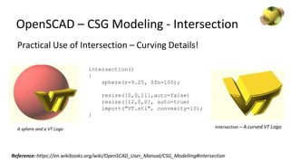 Csg Modelling 3D Modeling Tour | PPTX
