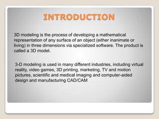 3 d modelling | PPTX