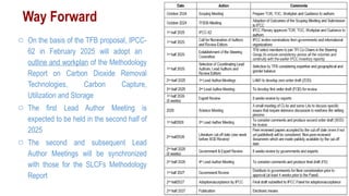 IPCC TFI work on Carbon Dioxide Removal Technologies and Carbon Capture ...