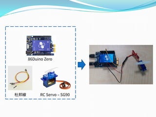 杜邦線 RC Servo – SG90
86Duino Zero
 