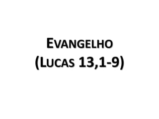 Evangelho (Lucas 13,1-9)