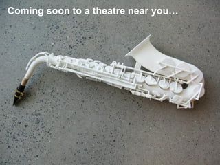 Coming soon to a theatre near you…
 