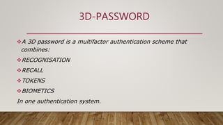 3D PASSWORD | PPTX