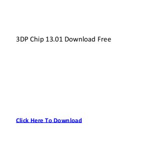 3DP Chip 13.01 Download Free




Click Here To Download
 