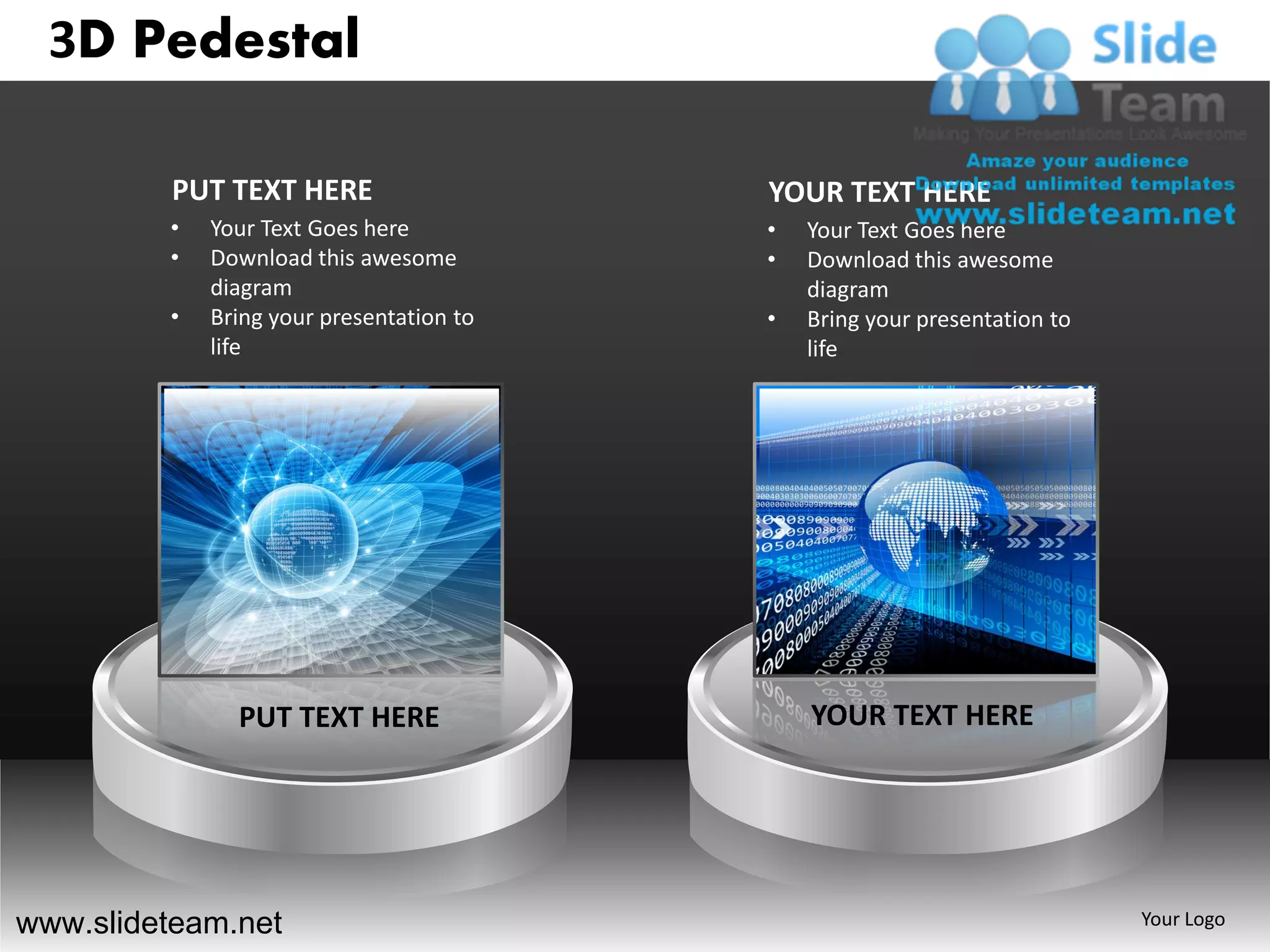 3d pedestal powerpoint ppt templates. | PDF | Computing | Technology ...