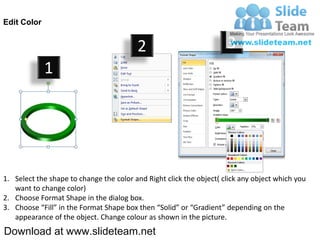3 d pieces of rings circles connected interconnected linked 3 stages ...