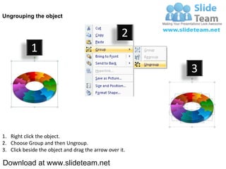 3 d pie chart circular with hole in center 12 stages powerpoint ...