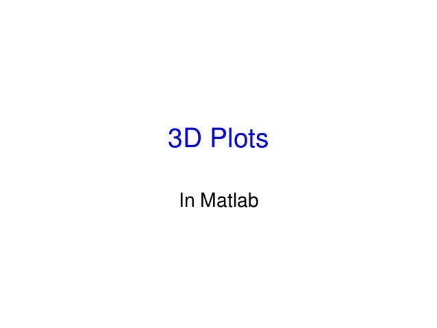3d plots in freemat