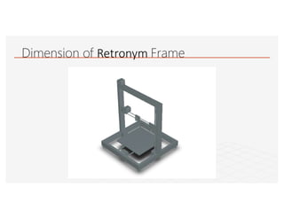 Dimension of Retronym Frame
 