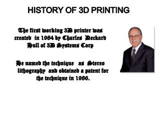 3D printer Technology _ A complete presentation | PPTX