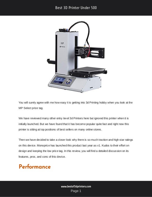 3d printer under 1000