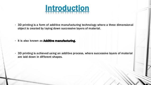 3d printing