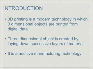 3D Printing Technology | PPTX