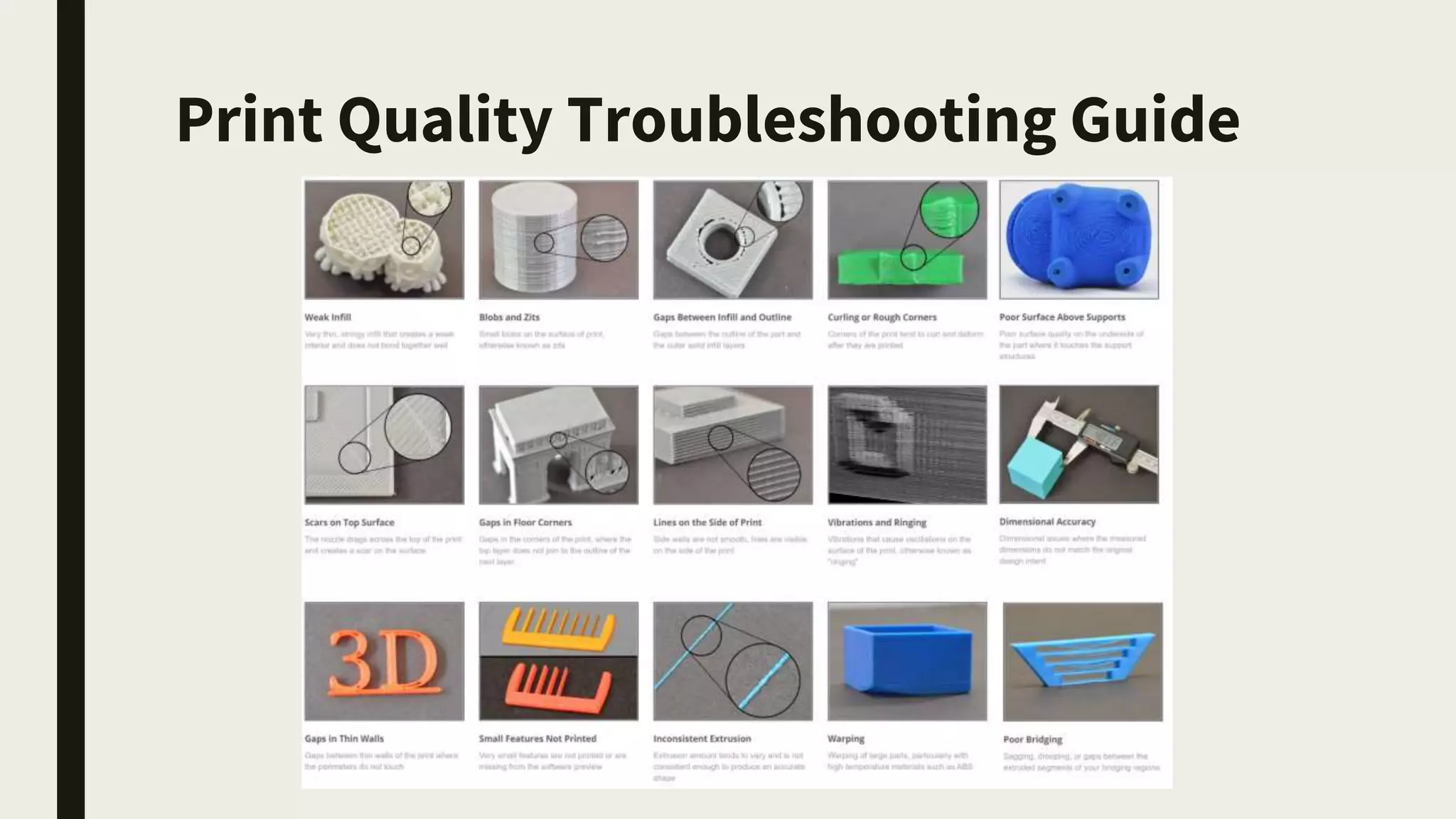 Print Quality Troubleshooting Guide
 