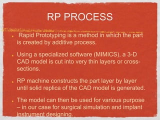 3 d printing complex arthroplasty acetabulum | PPTX