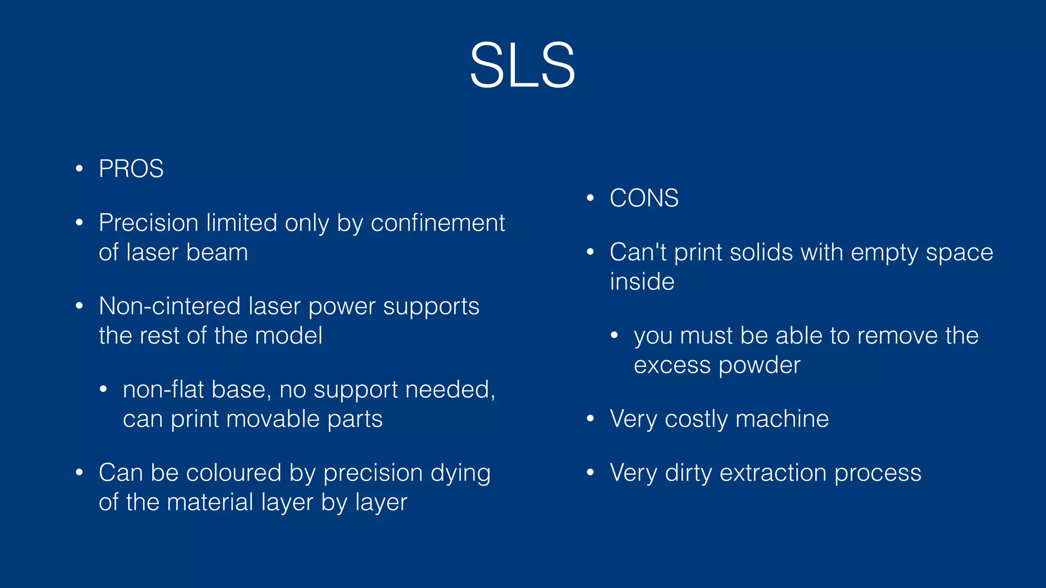 Know your printer
• Each printer is different, and fail in different ways
• Know your printer and model custom supports and modiﬁcations
• Fit tolerances for connecting parts and external parts
 