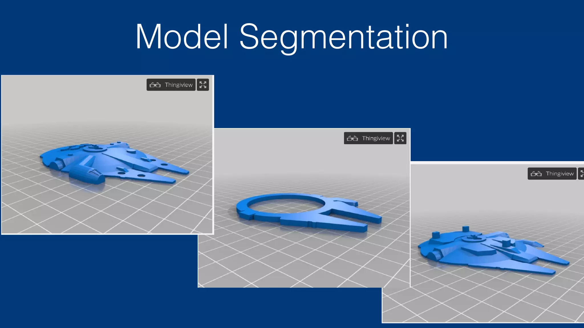 Support
• FDM printers layer melted plastic on
each previous layer
• Some things are impossible
• Aim for, at most, 45 degree
overhang, 2.5 cm bridge
• otherwise, add your own removable
support, or tell the software to
calculate support
 