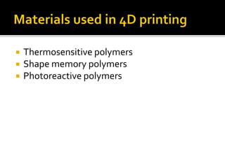 Photoreactive Paper 3D printing in dentistry | PPTX