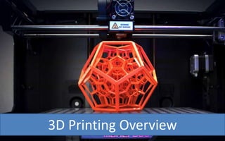 3D Printing Overview
 