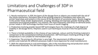 Reference
• An insight of 3D printing technology in pharmaceutical development and application: An updated review https://...