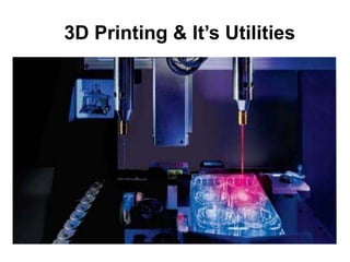 3D Printing & It’s Utilities
 