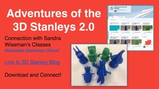 Connection with Sandra
Wiseman’s Classes
Woodsdale Elementary School
Link to 3D Stanley Blog
Download and Connect!
Adventures of the
3D Stanleys 2.0
 