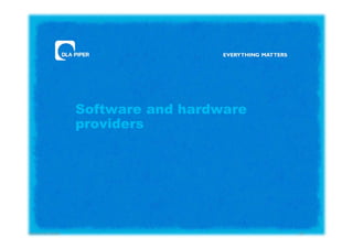 Software and hardware
providers

Patrick Van Eecke

22

 