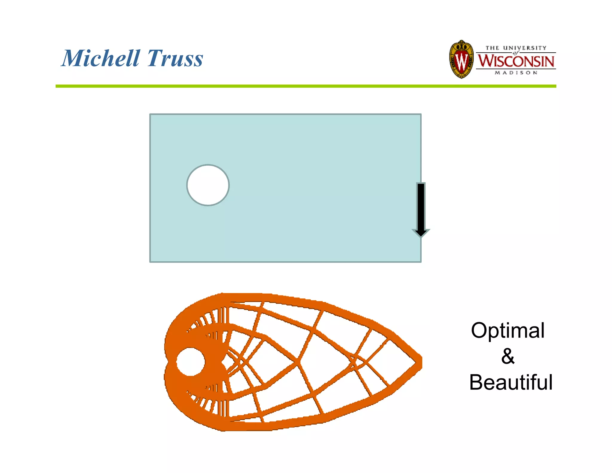 Michell Truss
Optimal
&
Beautiful
 